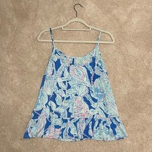 Lilly Pulitzer Blue and Pink top